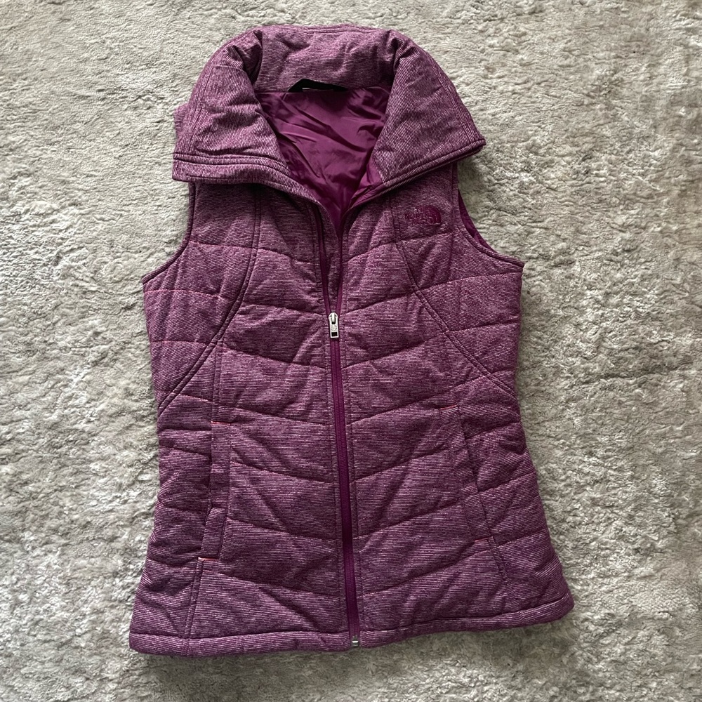 The north face purple vest